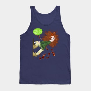 Fun Ginger Autumn Obsessed Girl Tank Top